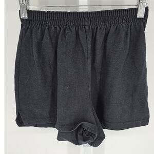 Vintage Soffe Womens Sz S Elastic Waist Sweatshorts Athletic Shorts Black 90s